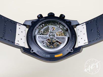 Zenith Chronomaster Cal 400 B Gray Dial Ceramic Auto Range Rover SE Watch w/ B&P
